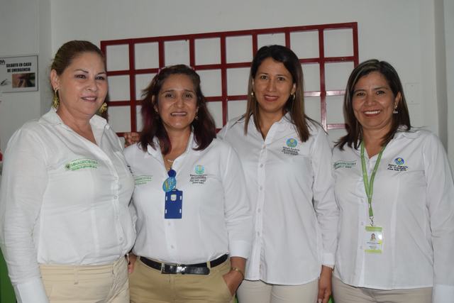 Dora Dussán, Viela Méndez, Carmen Castillo y Libia Montealegre.